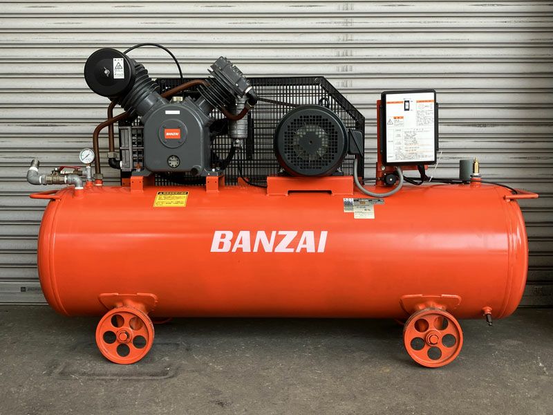 BANZAI/バンザイ 3.7kW 5馬力 給油式レシプロコンプレッサー CT-237LRG 60Hz専用 中圧(1.4MPa) |  機械工具のMugendouネットショップ