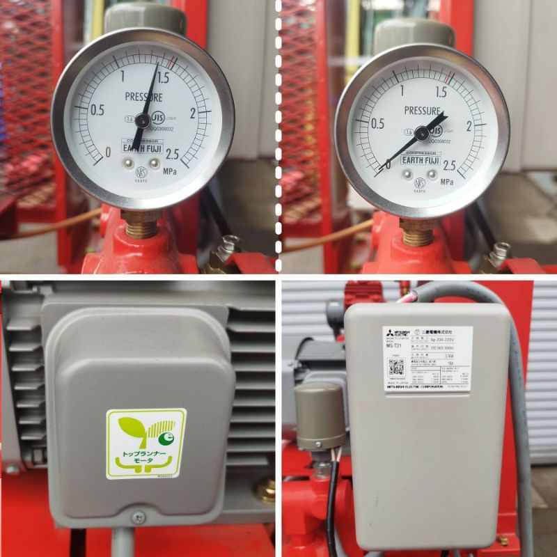 Fuji/富士コンプレッサー ALTIA W-37P 給油式 中圧 5馬力/3.7kW