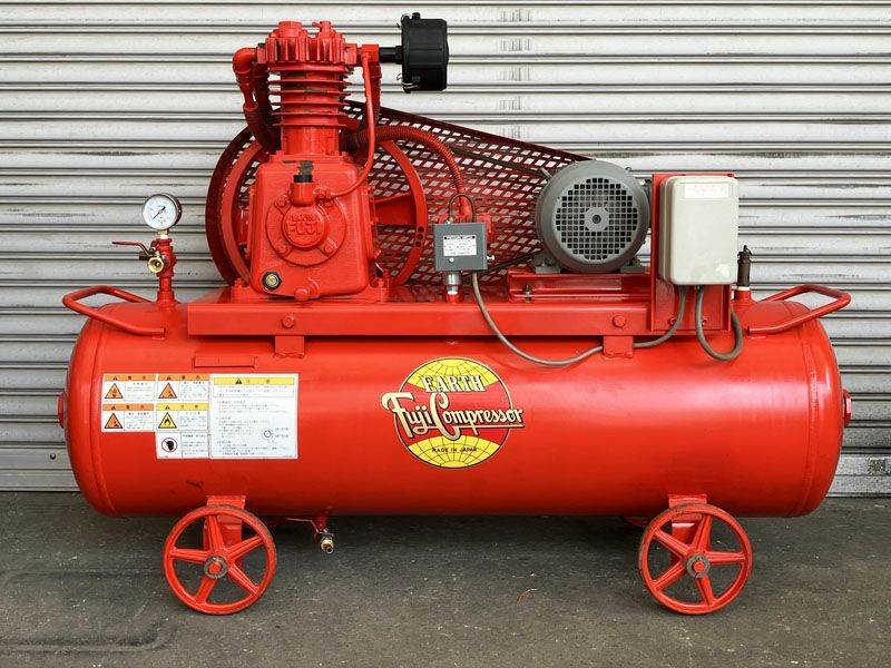 富士コンプレッサー 2.2kW 3馬力 給油式レシプロコンプレッサー
