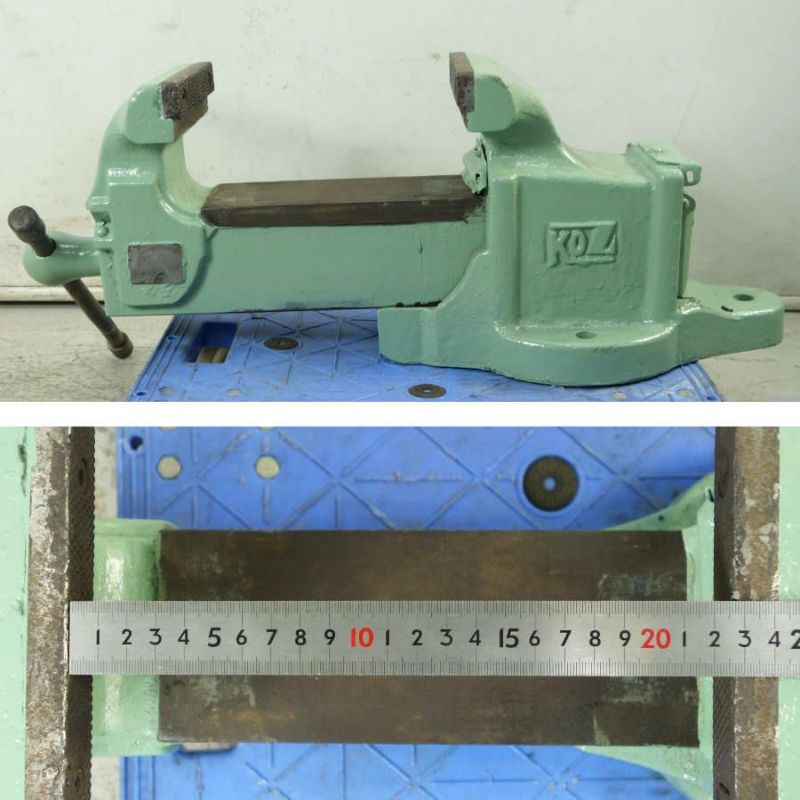 格安，豊富な バイス 万力 KOZ 角胴型バイス NO.158 口幅156mm