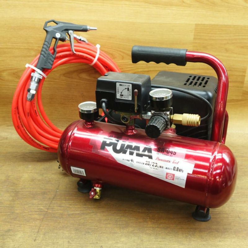 SK11/藤原産業 SR-045 エアーコンプレッサー PUMA 1/2馬力 0.4