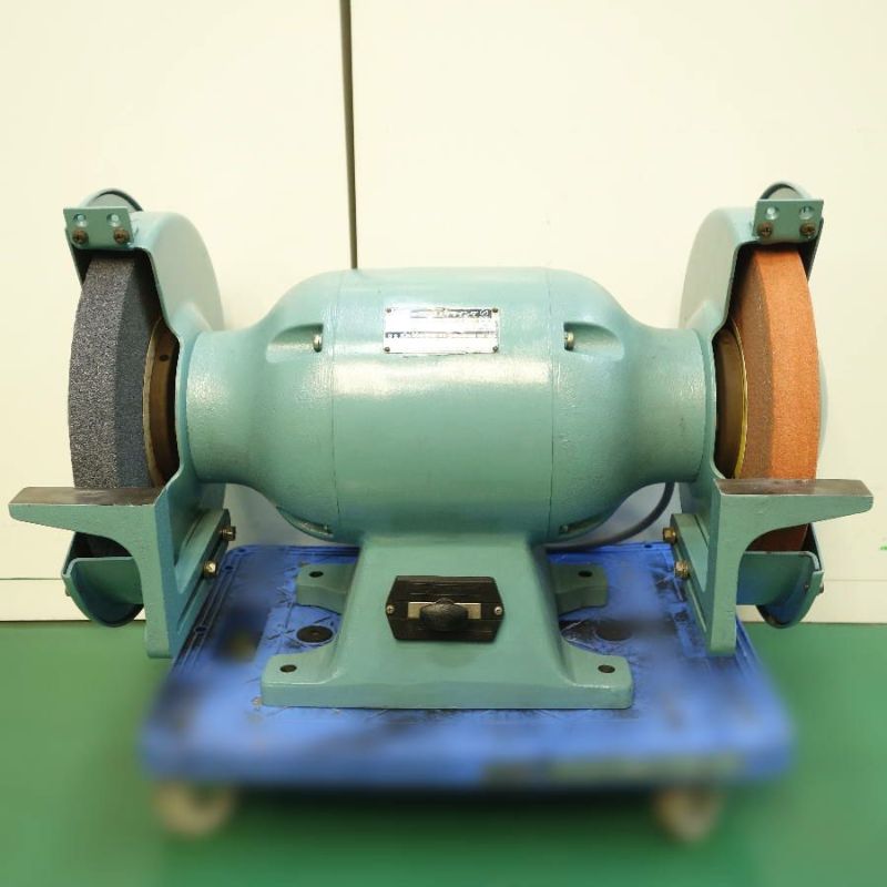 ヒタチ 日立 KBT10 卓上グラインダ 台座付き 200V 1990年製 断線補正