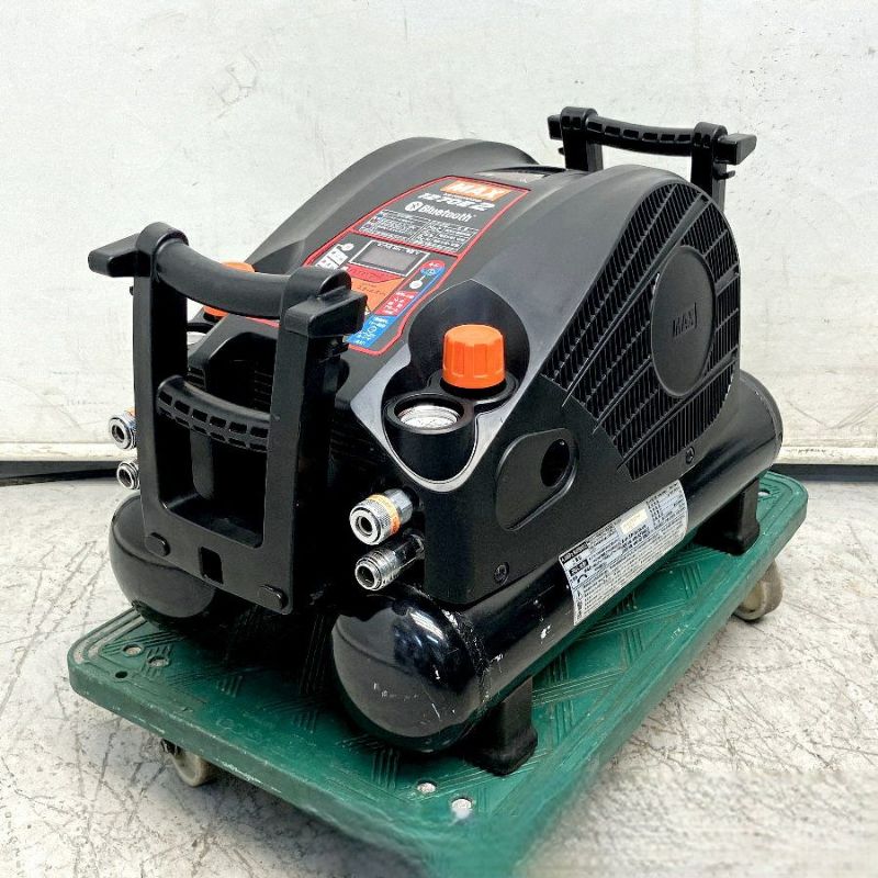 良品　マックス★高圧AK-HH1270E2エアコンプレッサー★低騒音 MAX AK-HH1270E2 スーパーエアコンプレッサ 社外高圧ホース付き