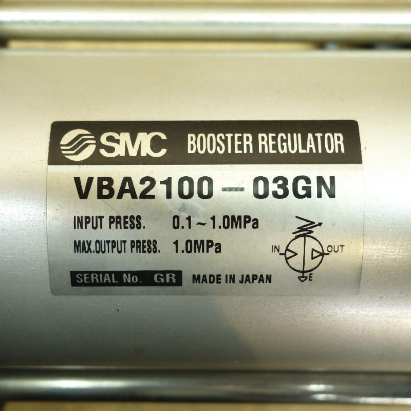現状品］SMC VBA2100-03GN 増圧弁 圧力計・サイレンサ付 | 機械工具の