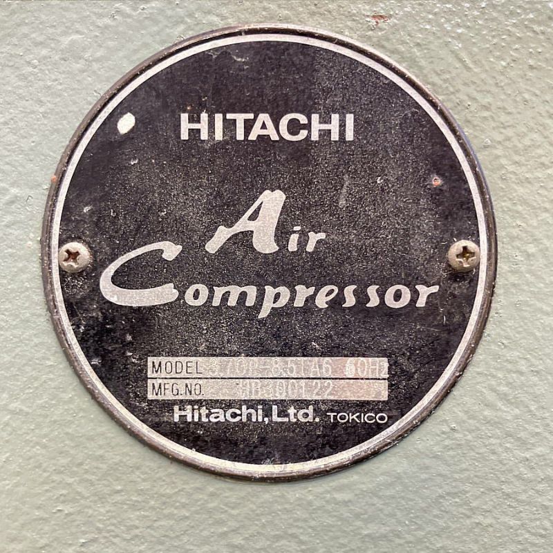 HITACHI/日立 3.7OP-8.5TA6 3.7kW/5馬力 レシプロコンプレッサー