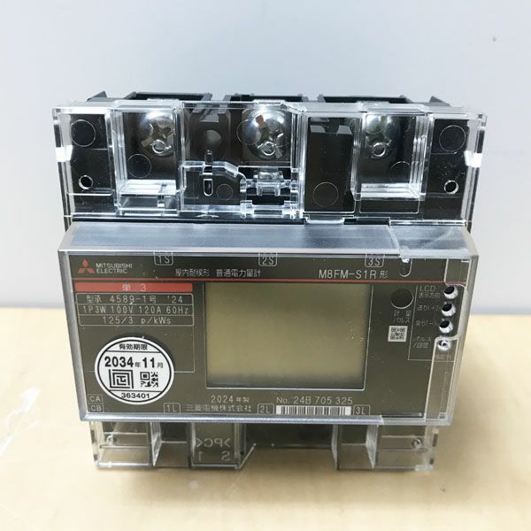 電子式普通電力量計M8FM-S1R1P3W100V250A60Hz 普通電力量計 M8FM-S1R