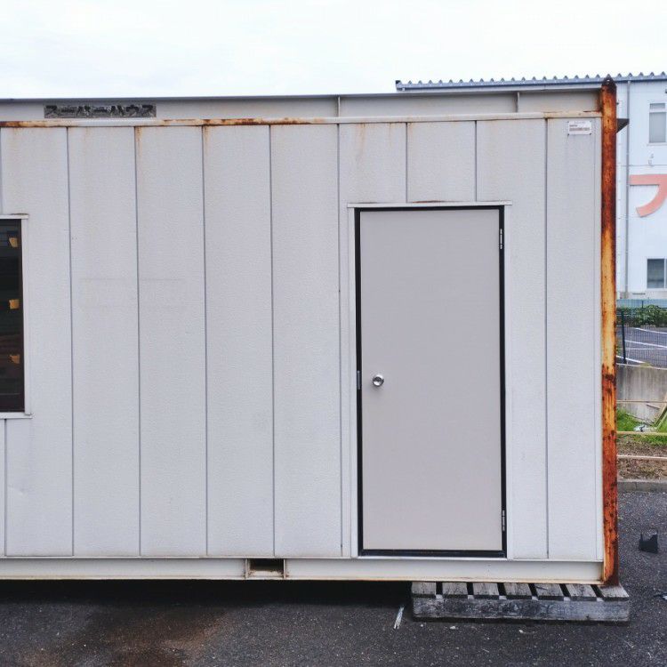 スーパーハウス　コンテナ　引き取り限定 引取限定商品］ナガワ H-4 約4坪 ユニットハウス コンテナ プレハブ