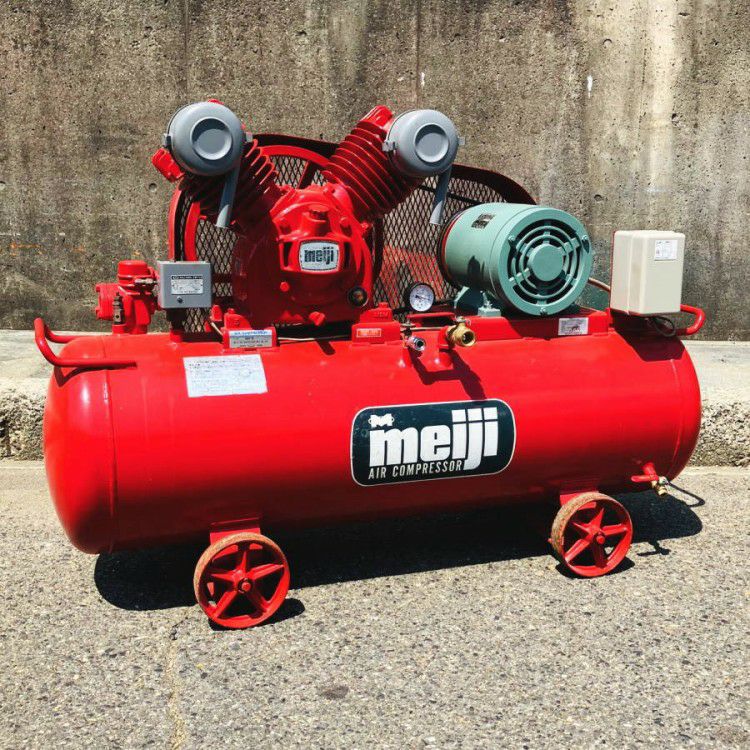 meiji エアコンプレッサー 3.7kw 5馬力 【公式通販】