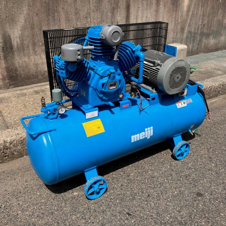 明治 レシプロコンプレッサー １０馬力 明治 レシプロコンプレッサー 10馬力