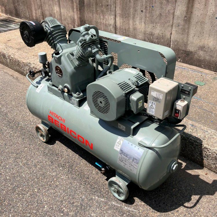 HITACHI 1.5 AIR PUNCH コンプレッサー　通電確認済み 現場の声にお応えして、使い心地にこだわりました。日立