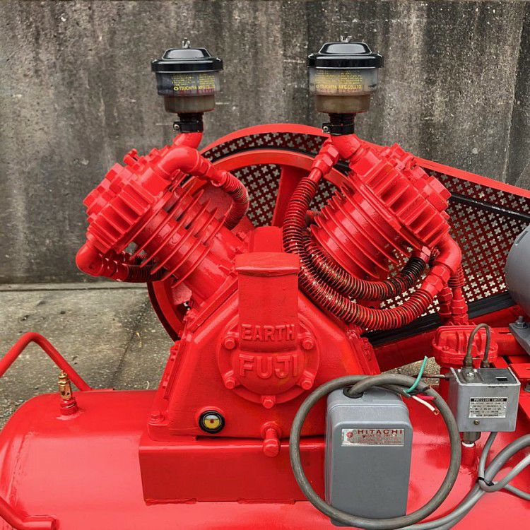 富士コンプレッサー W-35 中古品 (動作確認済み) 富士コンプレッサー 