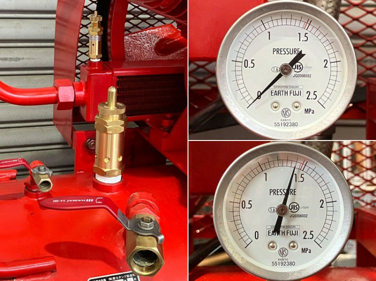 2,500円お安く!◎完売再製作◎Volan◎Power FLEX 1◎9.7 引取限定・大阪吹田・分解整備済】富士 中圧 7.5kW 10馬力 給油式