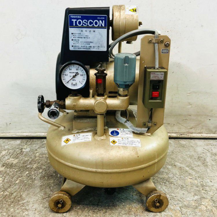 TOSHIBA/東芝 SLP5D-2S3 0.2kw 1/4馬力 オイルフリーレシプロ