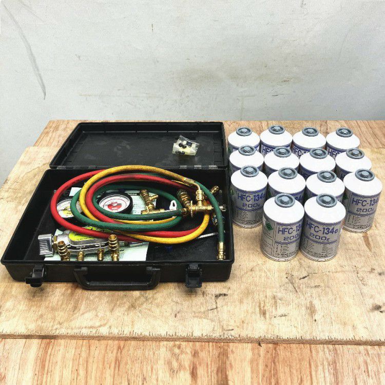 DENGEN/デンゲン CP-MG213N マニホールドゲージ R-134a/PAG専用 2